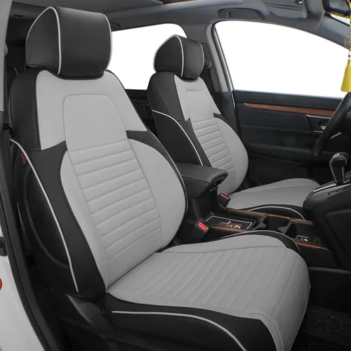 Vista 8 de EKR Juego completo de fundas de asiento de coche para Honda CRV 2017-2022 Negro