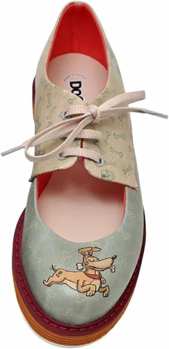 Vista 4 de DOGO Personalize Your Life - PENCY - Bailarinas retro estampadas - Estilo casual, elegante y original - Veganas, hechas a mano, respetuosas