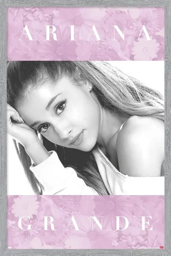 Vista 17 de Trends International Ariana Grande - Póster de pared floral, 14.725 x 22.375 pulgadas, versión enmarcada de madera de granero