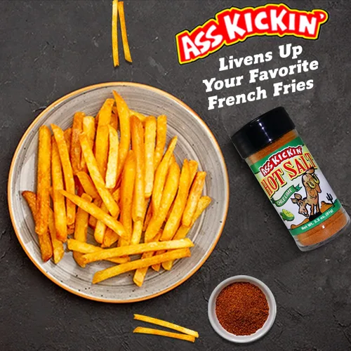 Vista 3 de ASS KICKIN' Hot & Chile - Sal de lima – Tarro coctelero de 3.2 onzas – Sal saborizada perfecta para condimentos de palomitas de maíz, sal