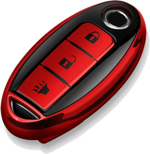 Vista 7 de Tukellen Compatible con Nissan - Funda para llavero de TPU suave para Infiniti X-Trail Rogue Altima Quest Pathfinder Sentra Patrol CIMA Fuga Armada