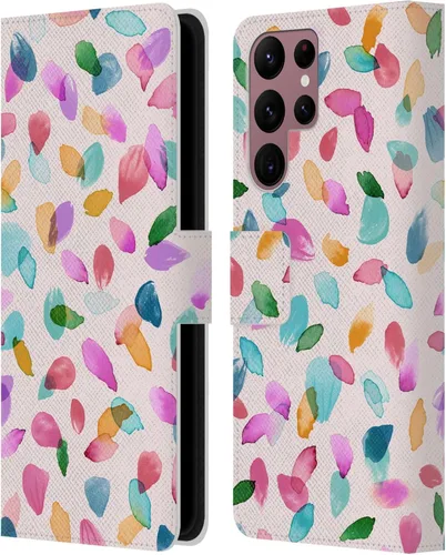 Vista 248 de Head Case Designs Officially Licensed Ninola Ditsy Flowers Yellow Nature Bold Leather Wallet Case Compatible with Samsung Galaxy A07 4G