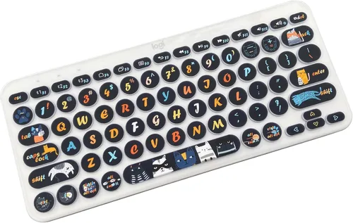 Vista 4 de Logitech K380/Pebble Keys 2 K380s - Funda de silicona para teclado multidispositivo, gato