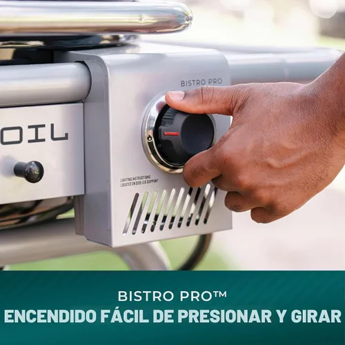 Vista 5 de Charbroil Bistro Pro - Parrilla de gas para espacios pequeños y patios, color negro - 25302161