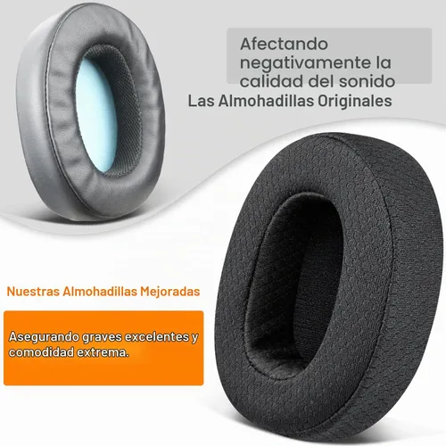 Vista 6 de SOULWIT Almohadillas de malla para Skullcandy Crusher Evo/Hesh ANC/Hesh Evo