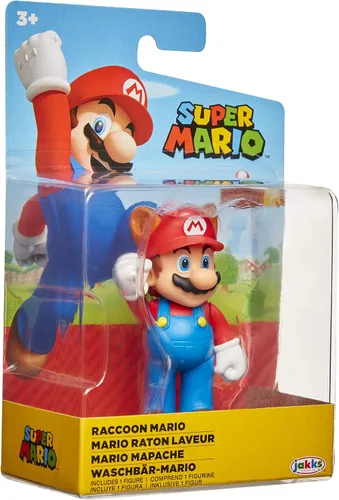 Vista 8 de Super Mario Racoon Mario Figura de acción coleccionable de 2.5