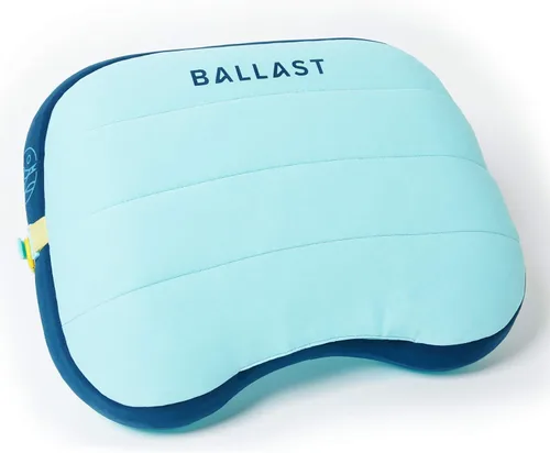 Vista 13 de Ballast Almohada de playa, cómoda, duradera y compacta, se mantiene en playas ventosas con bolsa de arena patentada, almohada inflable para playas