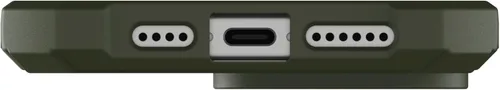 Vista 9 de URBAN ARMOR GEAR UAG - Funda compatible con iPhone 15 Pro Max de 6.7 pulgadas, Essential Armor Olive Drab con imán integrado compatible con carga
