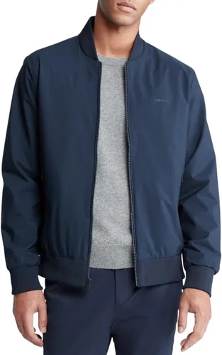 Vista 6 de Calvin Klein Chaqueta bomber con cremallera con logotipo mate para hombre