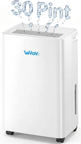 Vista 9 de Deshumidificador WHOY para sótano de 6,000 pies cuadrados, 120 pintas máx. Compresor inteligente, humidistato inteligente, controlado por aplicación