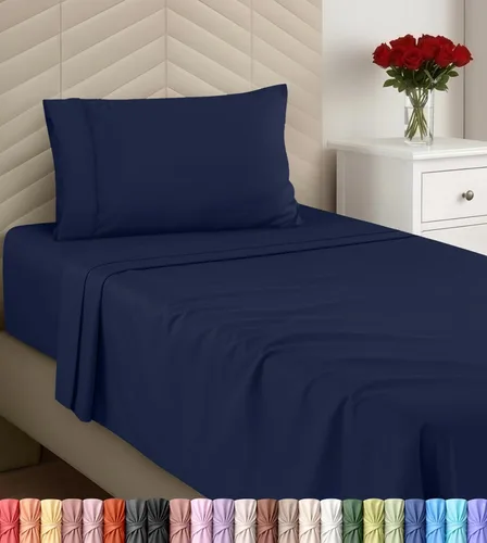 Vista 36 de Utopia Bedding - Juego de sábanas, tamaño individual, microfibra cepillada, suaves, esquinas profundas, incluye 1 encimera, 1 bajera y 1 fundas
