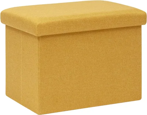 Vista 9 de B FSOBEIIALEO Cubo otomano plegable de almacenamiento con piel sintética para sala de estar, dormitorio, oficina en casa, reposapiés de Negro