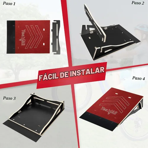 Vista 5 de Yes4All Skateboard Ramp, Bike Ramp for Beginners, 220 lb Capacity
