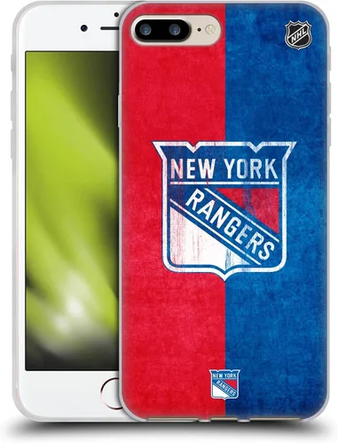Vista 151 de Head Case Designs Funda de gel suave con licencia oficial de la NHL Camouflage New York Rangers compatible con Apple iPhone 7 Plus/iPhone 8 Plus