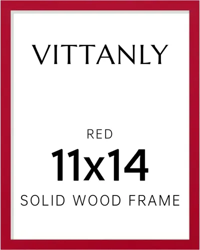 Vista 16 de Vittanly - Marco de fotos de 4 x 6 pulgadas de madera maciza con plexiglás, incluye paspartú de 3,5 x 5, para colgar en la pared o poner sobre una