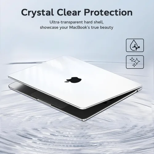 Vista 2 de B BELK Funda compatible con MacBook Pro de 16 pulgadas 2020 2019 versión A2141, carcasa rígida de plástico transparente para computadora portátil