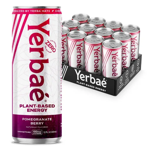 Vista 30 de Yerbae - Agua espumosa mejorada (12 unidades) Energy Yerba Mate 340 ml, lata