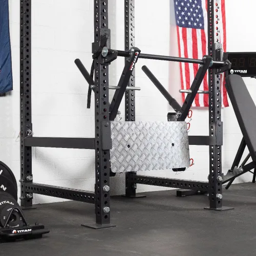 Vista 3 de Titan Fitness Stealth - Soporte para prensa de piernas, capacidad de 500 libras, se adapta a todos los bastidores de potencia de la serie Titan, se