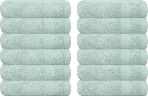 Vista 92 de GLAMBURG Juego de 2 Sábanas de Baño Extra Grandes de Algodón Premium de 700 GSM - 100% Algodón Peinado - 2 Sábanas de Baño 35x70 pulgadas - Calidad