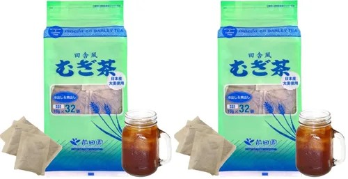 Vista 9 de MAEDA-EN Mugi-cha Té de cebada 32 bolsas de té sin cafeína Origen japonés envueltas individualmente 17616 1pk