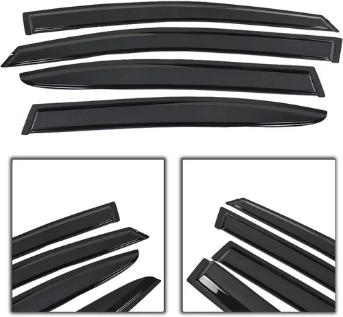 Vista 5 de munirater Reemplazo de deflector de protección contra la lluvia para Subaru WRX STI JDM 2015-2019
