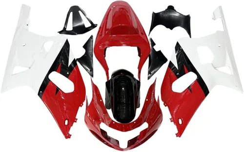 Vista 31 de Kit de carenado de llama azul negro de plástico ABS para Suzuki GSXR600 GSXR750 K1 2000-2003 Carenados GSX-R600 GSX-R750 2001 2002 2003 Inyección
