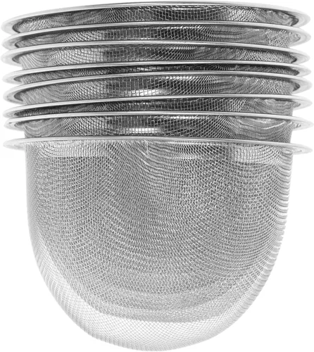 Vista 9 de Operitacx Infusor de filtro de té de acero inoxidable resistente para té de hojas sueltas, inserto de malla para teteras de 2.83 pulgadas