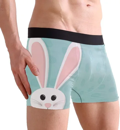 Vista 4 de Calzoncillos tipo bóxer para hombre, ropa interior de huevo, calzoncillos tipo bóxer suaves