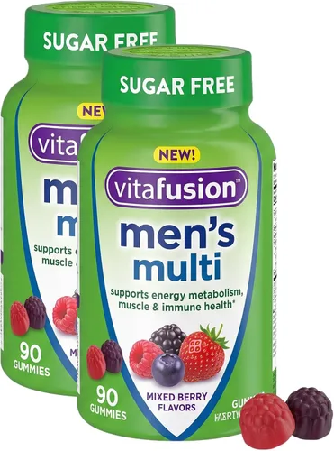 Vista 9 de Vitafusion Gomitas multivitamínicas para hombre sin azúcar 90 vitaminas