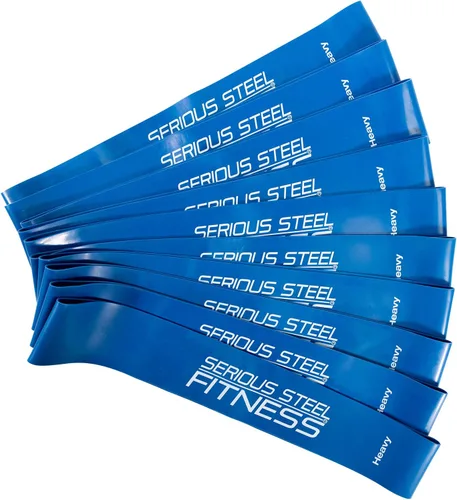 Vista 13 de Serious Steel Fitness Mini bandas de resistencia Bandas elásticas de rehabilitación y prehab Bandas de entrenamiento de ejercicio de 12 pulgadas
