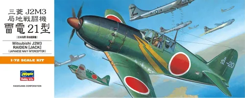 Vista 3 de Hasegawa Kit modelo Jack Raiden a escala 1:72 J2M3