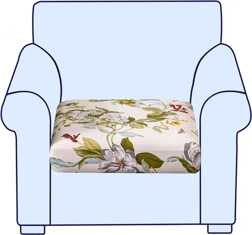 Vista 78 de CRFATOP Fundas elásticas de cojín de repuesto para sofá, fundas de asiento de sofá impresas, lavable, extraíble, protector de muebles individual