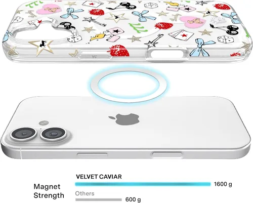 Vista 865 de VELVET CAVIAR Funda para iPhone 15, compatible con MagSafe, probada contra caídas de 10 pies, fundas protectoras de diseño, leopardo color rosa