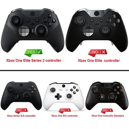 Vista 2 de PlayVital Samurai Edition Anti Slip Silicone Case Cover for Xbox Elite Wireless Controller Series 2 Core, Ergonomic Soft Rubber Skin Protector for