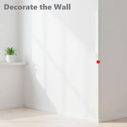 Vista 7 de Protector de esquina de pared, paquete de 2 protectores de esquina autoadhesivos para paredes Clear Corner Guard for Walls, 1.57" W x 35.4" L