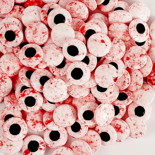 Vista 19 de Kasvan Big Eyeballs - Gránulos de azúcar comestibles de 85/3 onzas, chispas de Halloween, decoraciones de pasteles para hornear, coberturas