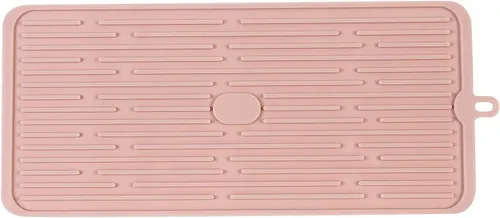 Vista 11 de Tapete pequeño para secar platos, tapetes de silicona para encimera de cocina, 11.5 x 9.1 pulgadas, para estante sobre el fregadero, ollas