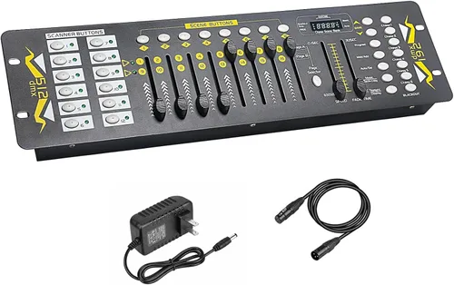 Vista 9 de Controlador DMX 54 Canales Mini DMX 512 para DJ, Escenario y Luces LED