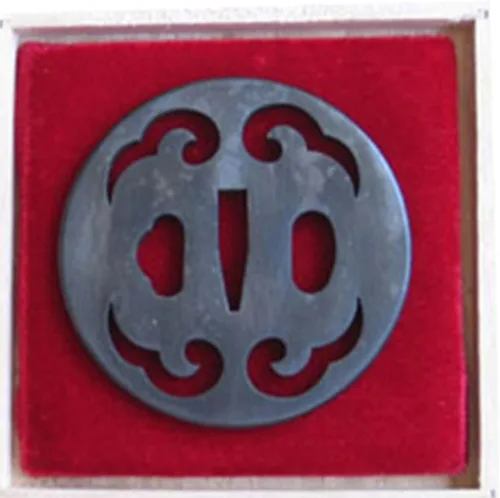 Vista 13 de Handmade Sword - Espada Samurai de aleación de hierro Tsuba, con caja de madera, para espadas Katana Wakizashi iron alloy tsuba hand guard, choose