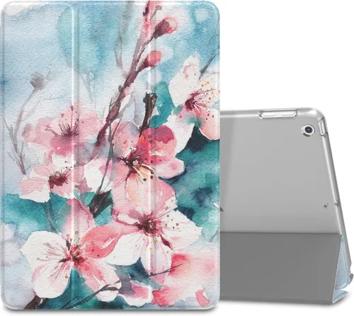 Vista 32 de MoKo Funda para iPad 9.7 2018/2017 de 5ª / 6ª Generación - Funda delgada y ligera con soporte para Smartphone con parte trasera translúcida