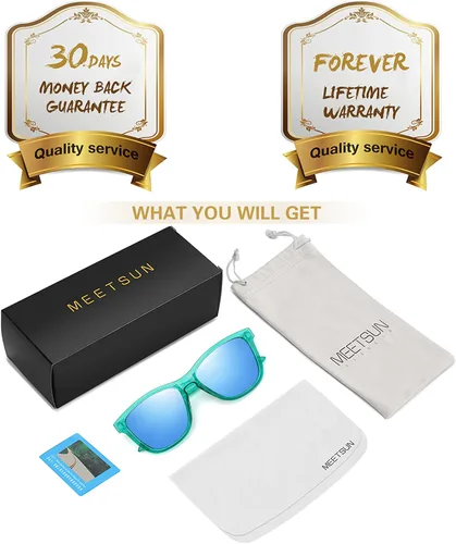 Vista 7 de MEETSUN Polarized Sunglasses for Women Men Classic Retro Designer