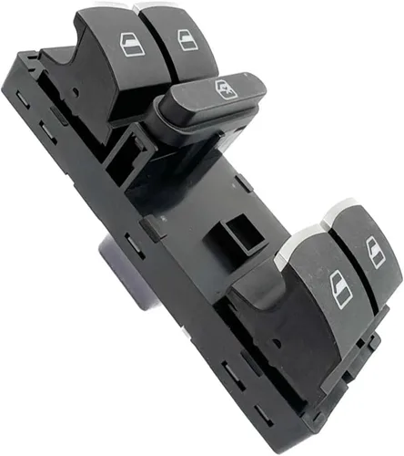 Vista 5 de DEVMO Interruptor de control de elevalunas eléctrico delantero izquierdo (lado del conductor) 1K4959857B 7L6959857A Compatible con Golf Jetta Passat