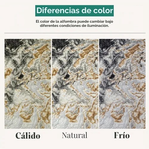 Vista 5 de LUXE WEAVERS - Alfombra abstracta de espiral de mármol, Humo 2x7