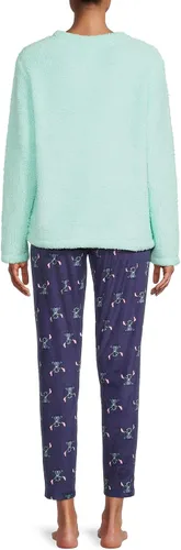 Vista 3 de Stitch - Conjunto de pijama de 2 piezas para mujer y mujer