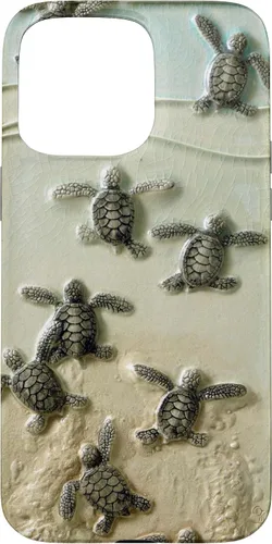 Vista 31 de Funda para iPhone 17, diseño de tortugas marinas color verde bebé
