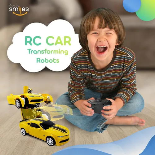Vista 7 de Juguete de control remoto para niños, coche deportivo, robot transformador, vehículo a control remoto, juguetes para niños de 8 a 12 años