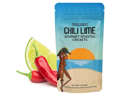 Vista 9 de Tricky Cricky Bocadillos comestibles de grillo saborizados para humanos – Cultivados en Estados Unidos – Aperitivos gourmet únicos y saludables