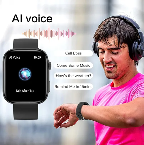 Vista 7 de Relojes inteligentes para hombres y mujeres, hacer/responder llamadas, pantalla HD de 2.01 pulgadas con más de 260 caras de reloj, monitor