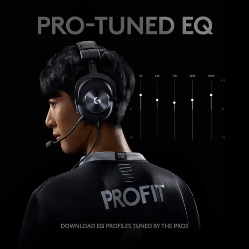 Vista 8 de Logitech G Pro X - Auriculares de diadema para videojuegos, con tecnología de voz azul, color negro