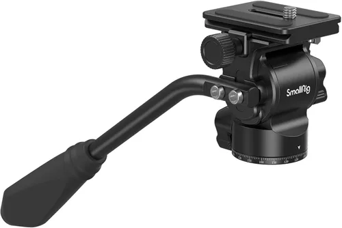 Vista 9 de SmallRig CH3 Cabezal de Video, Cabezal Fluido de Trípode Cabezal Pan Tilt con Placa de Liberación Rápida para Arca Swiss, Soporta Giro de 360° e